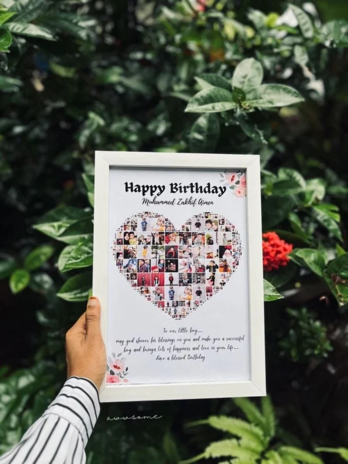 Personalized Wall-Hanging and Tabletop Photo Frame