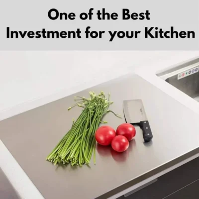 Stainless-Steel Kitchen Chopping Board