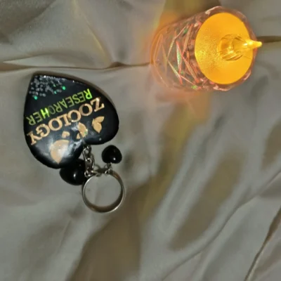 Personalized Resin Name Keychain