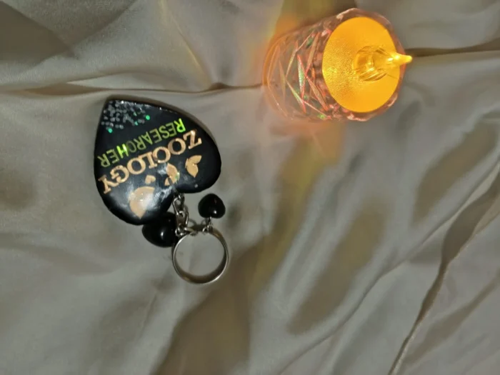 Personalized Resin Name Keychain