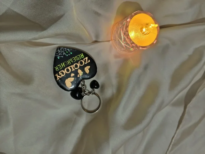 Personalized Resin Name Keychain