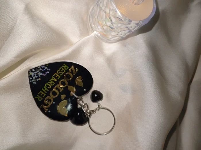 Personalized Resin Name Keychain