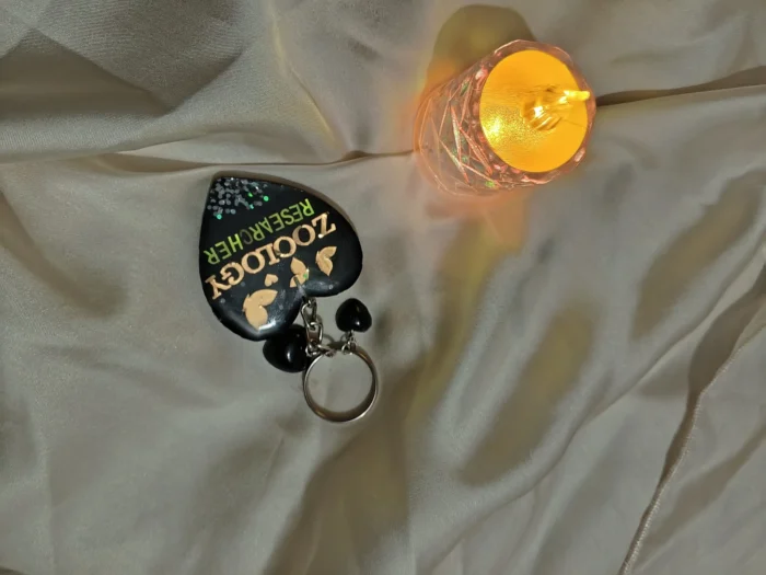 Personalized Resin Name Keychain