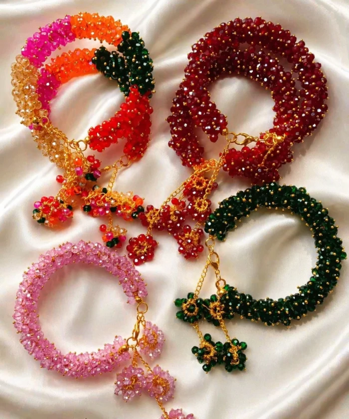 Elegant Handcrafted Gajra Jewelry Set - Ring