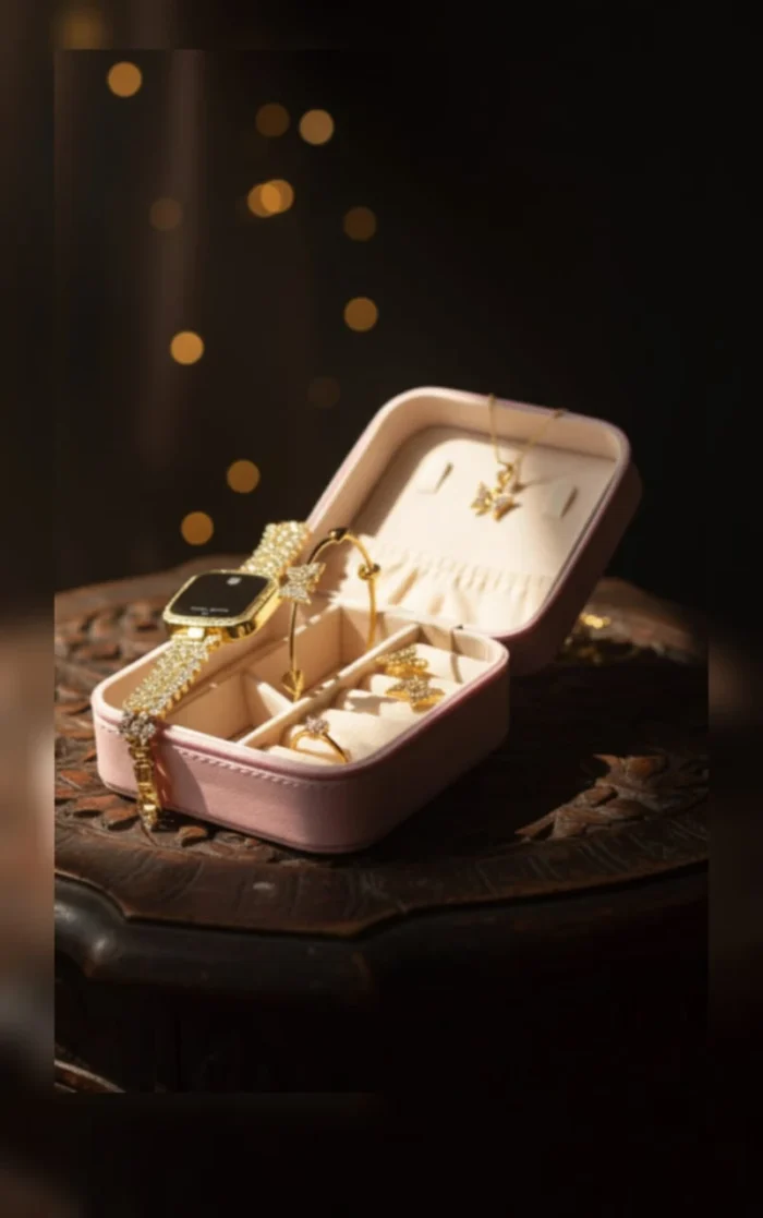 With RANDOM COLOR Jewellery Organizer Box
