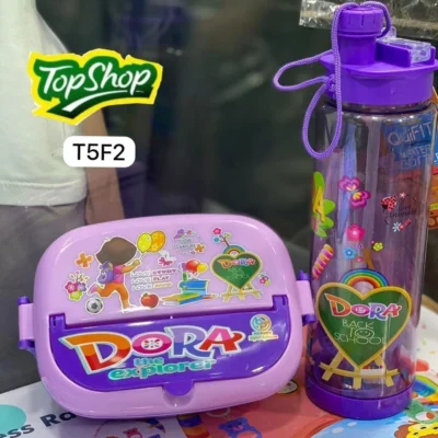 Dora Kids Lunch Box and Water Bottle Set