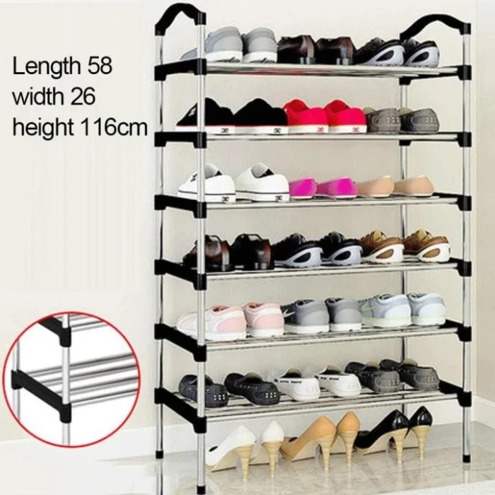 7-Tier Stainless-Steel Shoe Storage Rack