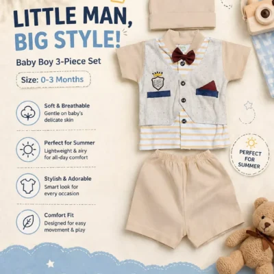 White Baby Set 3-piece