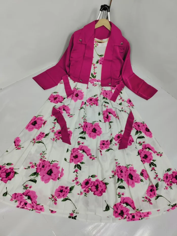 Pink Cotton Dress 2-piece