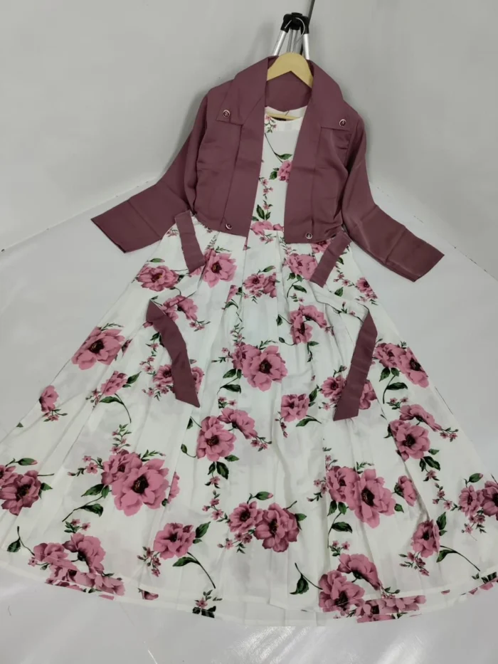 Pink Cotton Dress 2-piece